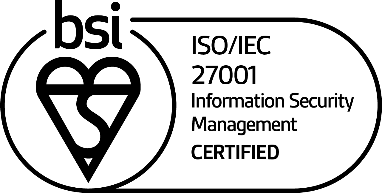 BSI Mark of Trust \u2014 ISO/IEC 27001 Information Security Management, certified